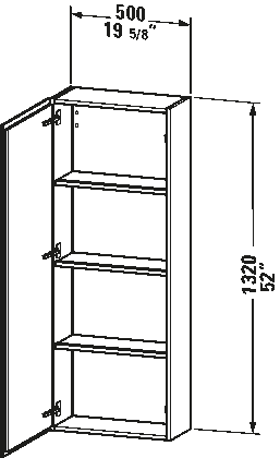 Linen Cabinet, LC1169 L/R
