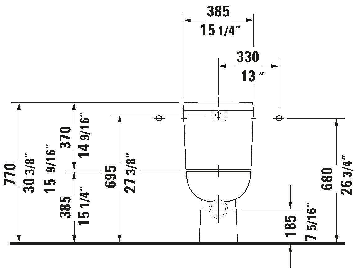 Toilet close-coupled, 211109