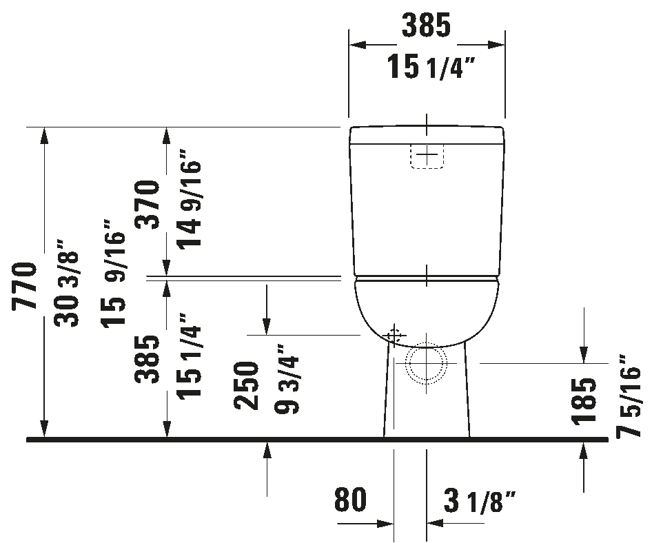 Gulvstående toilet, 211109