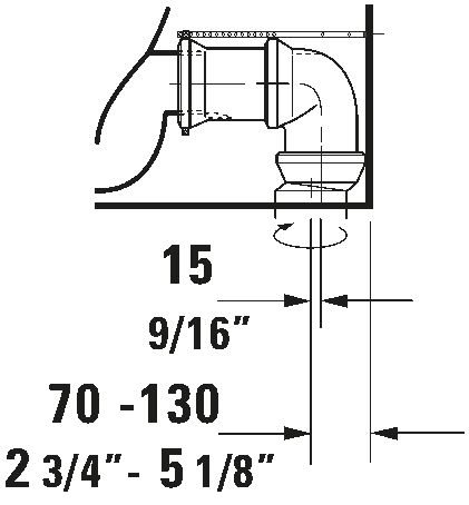 Gulvstående toilet, 211809