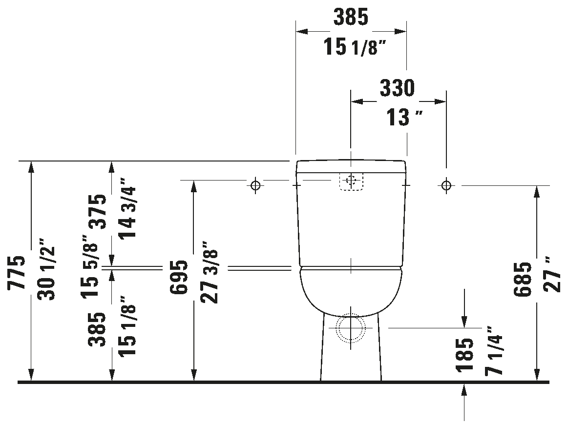 Gulvstående toilet, 211809