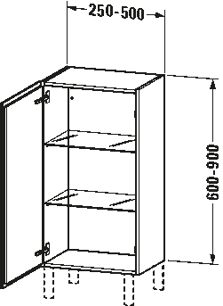 Semi-tall cabinet Individual, LC1189 L/R