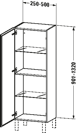 Semi-tall cabinet Individual, LC1190 L/R