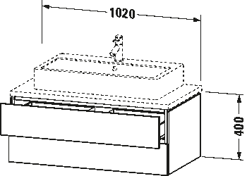 Mueble bajo lavabo para encimera, LC5819