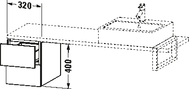 ארונית נמוכה לקונסולה, LC5825