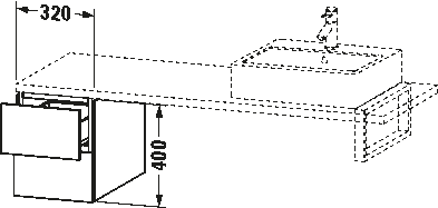 ארונית נמוכה לקונסולה, LC5835