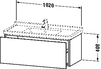 Závěsná skříňka pod umyvadlo, LC6166