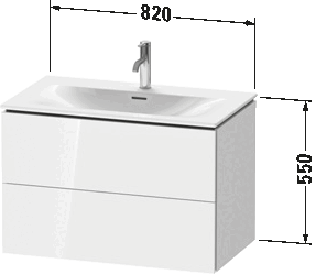 Vægmonteret vaskeskab, LC6307