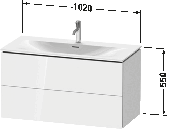 挂壁式浴柜, LC6308