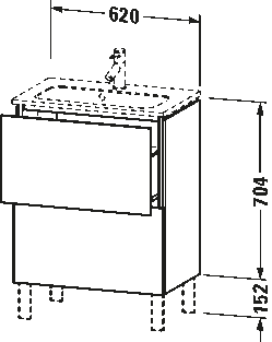 Szafka podumywalkowa stojąca, LC6673
