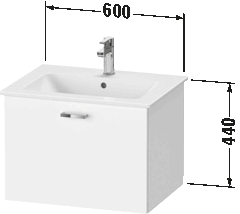 Vanity unit wall-mounted, XB6030