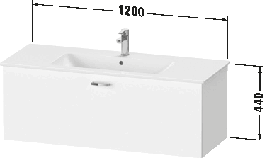 Vanity unit wall-mounted, XB6033