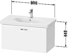 Vanity unit wall-mounted, XB6071