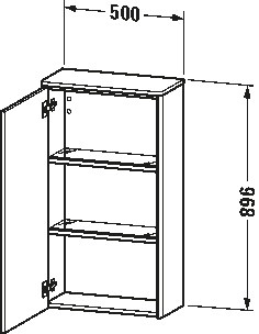 Semi-tall cabinet, XS1303 L/R
