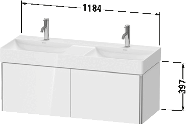 Vanity unit wall-mounted, XS4064