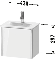 Vanity unit wall-mounted, XS4220 L/R
