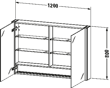 Mueble espejo, XS7114