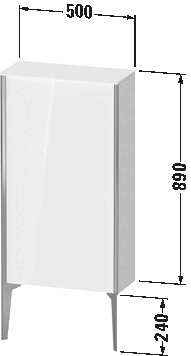 Semi-tall cabinet, XV1306 L/R