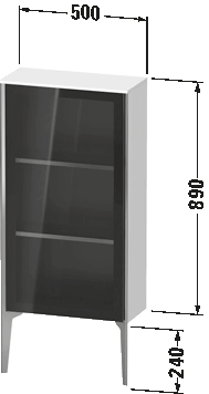 Semi-tall cabinet, XV1361 L/R