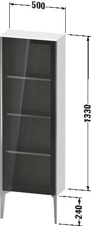 Semi-tall cabinet, XV1366 L/R