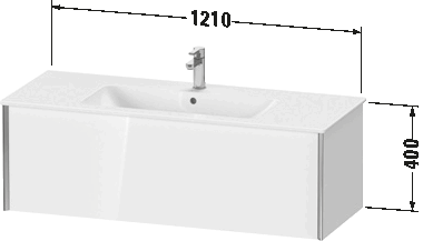 Mueble bajo lavabo suspendido, XV4028