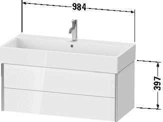 ארון אמבטיה תלוי על הקיר, XV4337