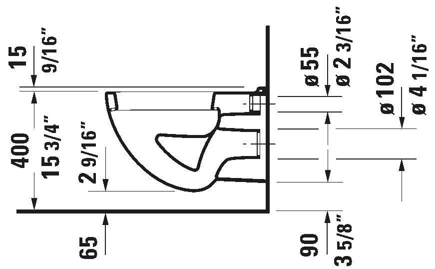 אסלה תלויה על הקיר, 221009