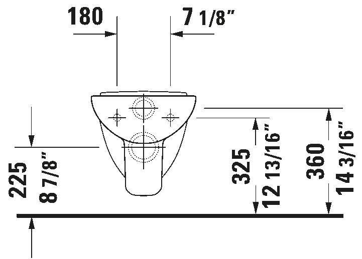 אסלה תלויה על הקיר Compact, 221109