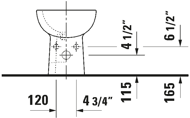 אסלת בידה עומדת על הרצפה, 223710