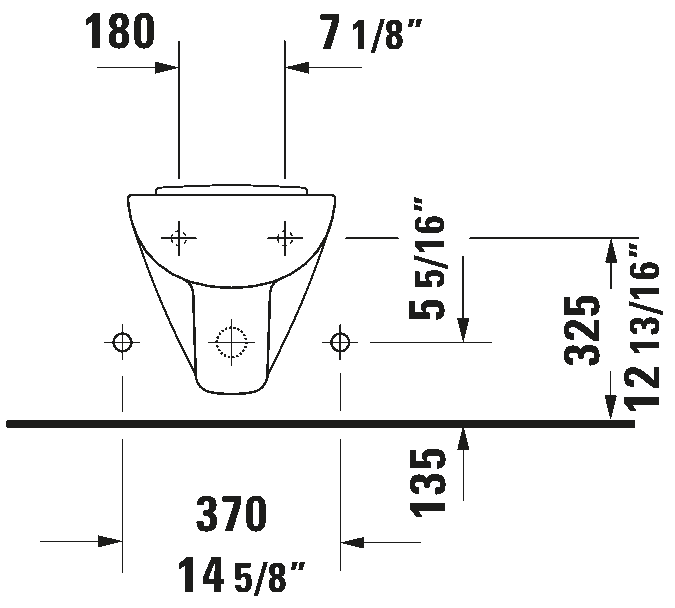 Vægmonteret bidet Compact, 223715