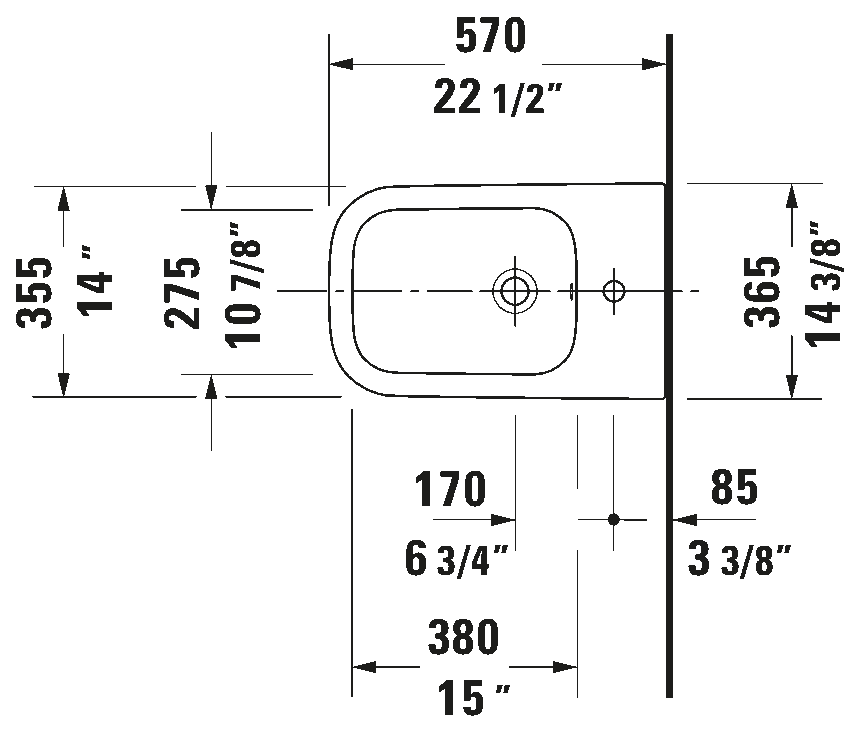 Stojící bidet, 226710