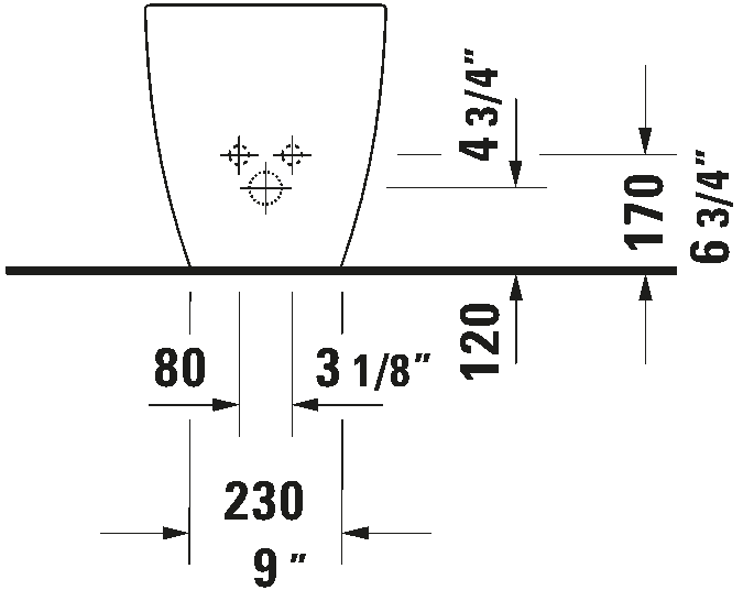 Staand bidet, 226710