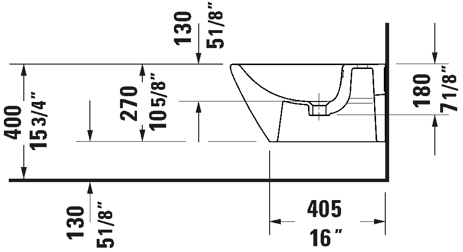 אסלת בידה תלויה על הקיר, 229515