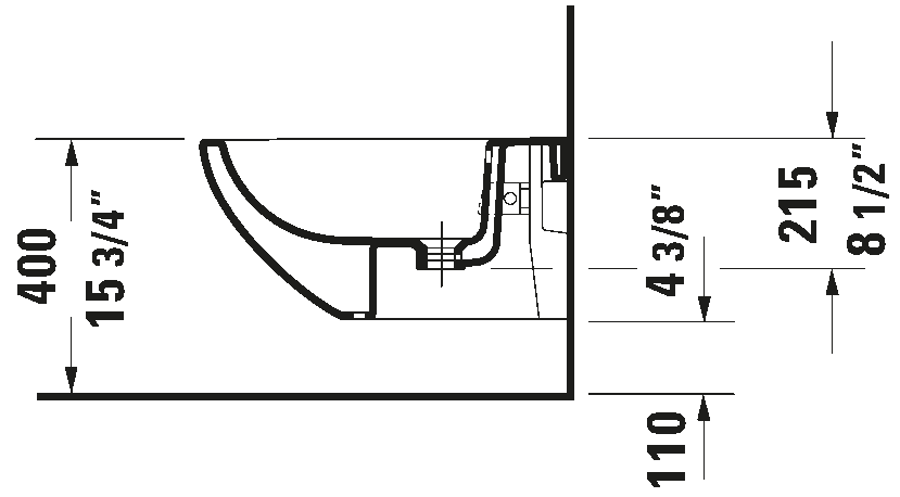 Wandbidet, 253115