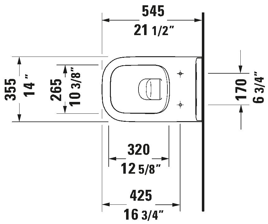 Wall-mounted toilet, 257009