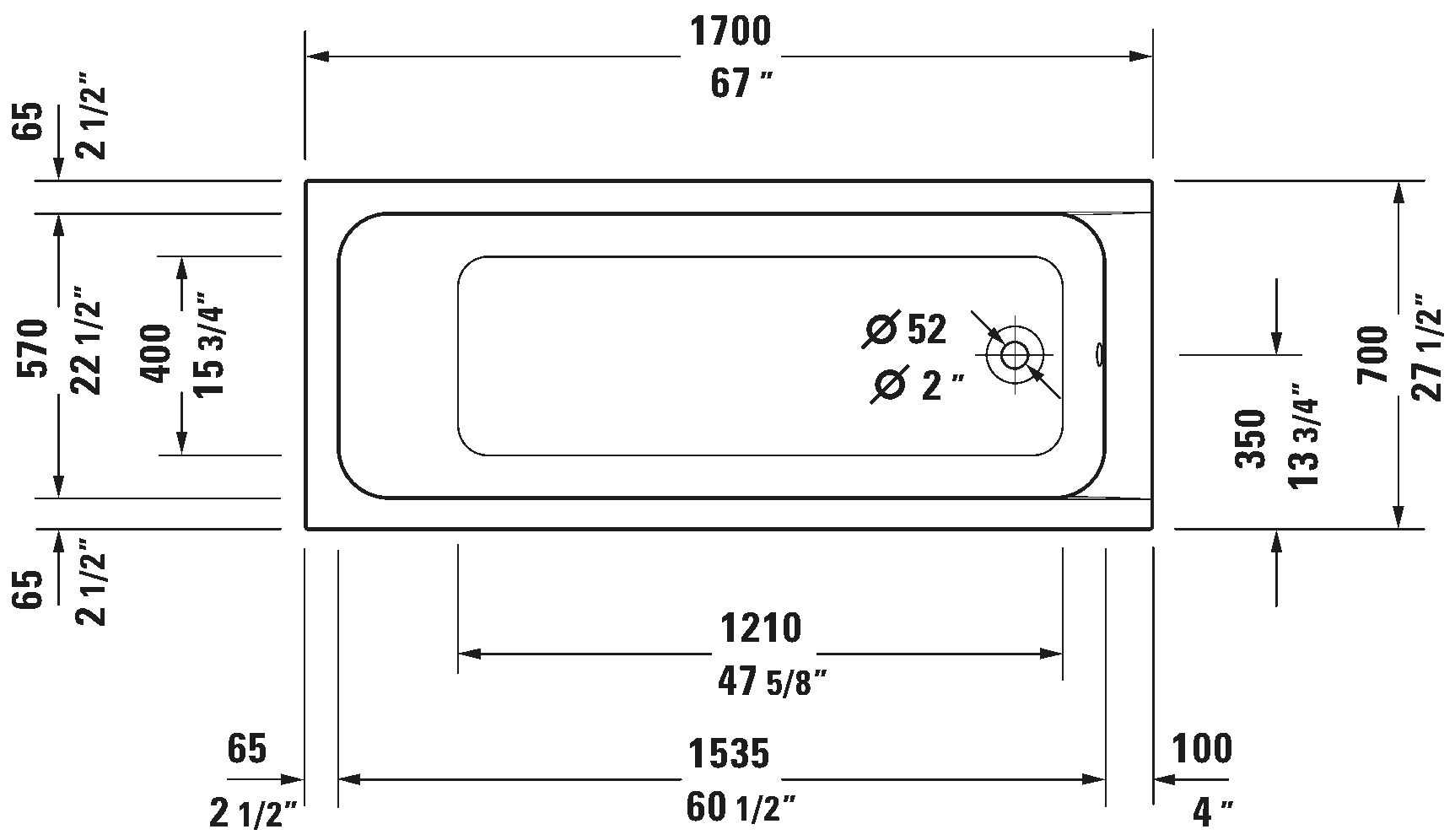 バスタブ, 700098