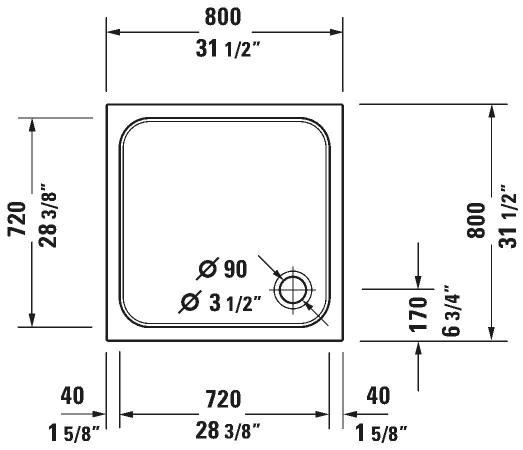 Duschwanne, 720101