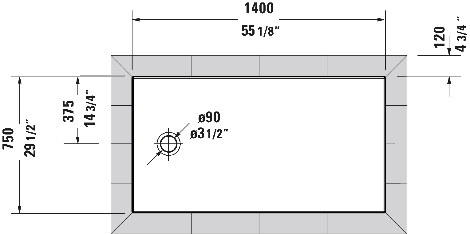 Duschwanne, 720200