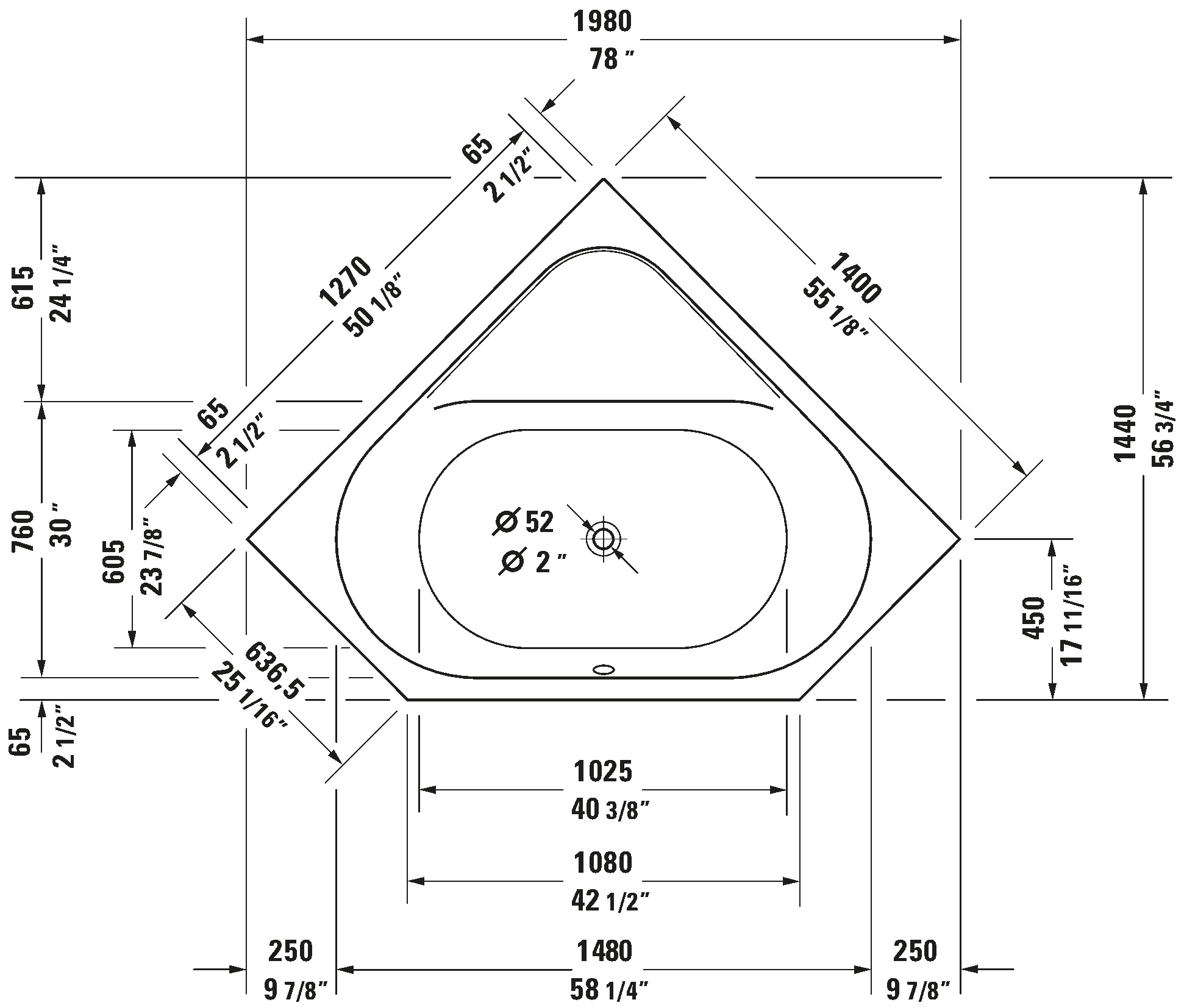 Wanna z hydromasażem, 760137