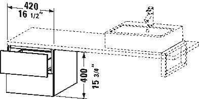 lågt underskåp för bänkskiva, LC5836