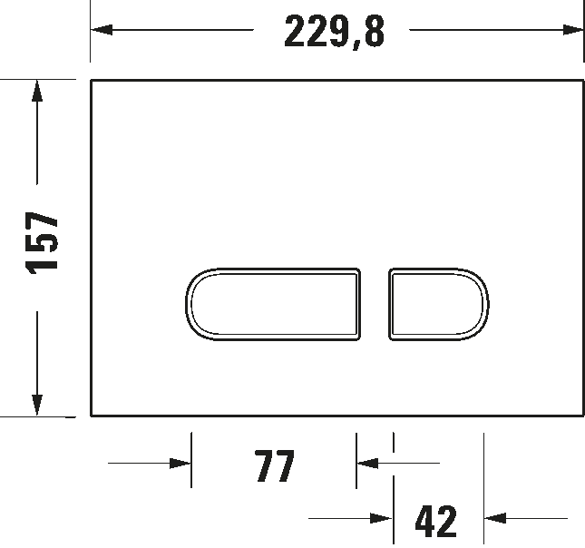 Placca di comando meccanica per vaso A1, WD5002