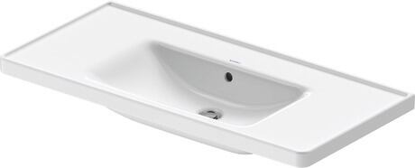 Washbasin, 2367100060 White High Gloss, Rectangular, Number of washing areas: 1 Middle, Back side glazed: No