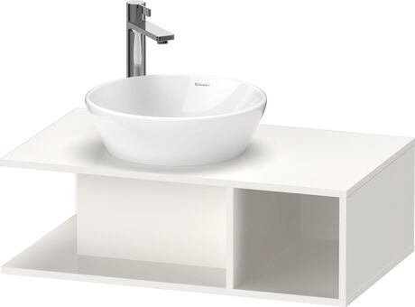 Mueble bajo lavabo para encimera, DE491802222 Blanco Brillante, Decoración