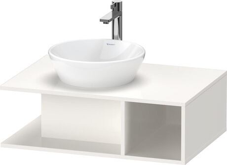 Mueble bajo lavabo para encimera, DE492802222 Blanco Brillante, Decoración