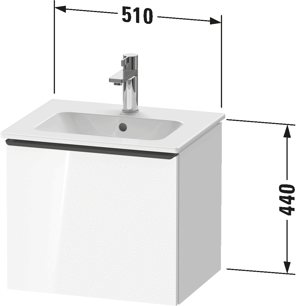 Vanity unit wall-mounted, DE4260