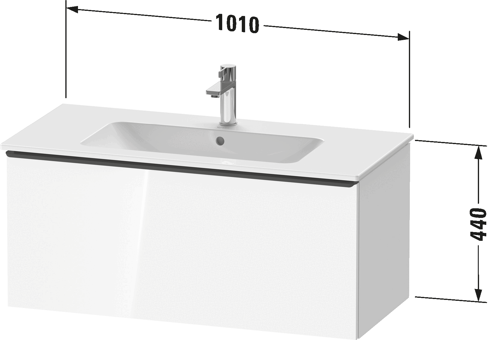Vanity unit wall-mounted, DE4263