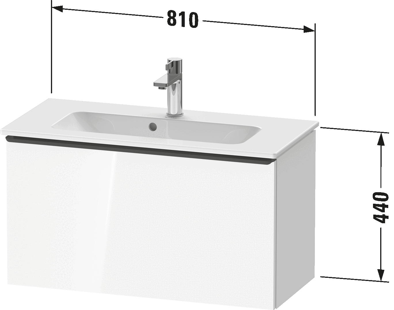 Vanity unit wall-mounted, DE4269