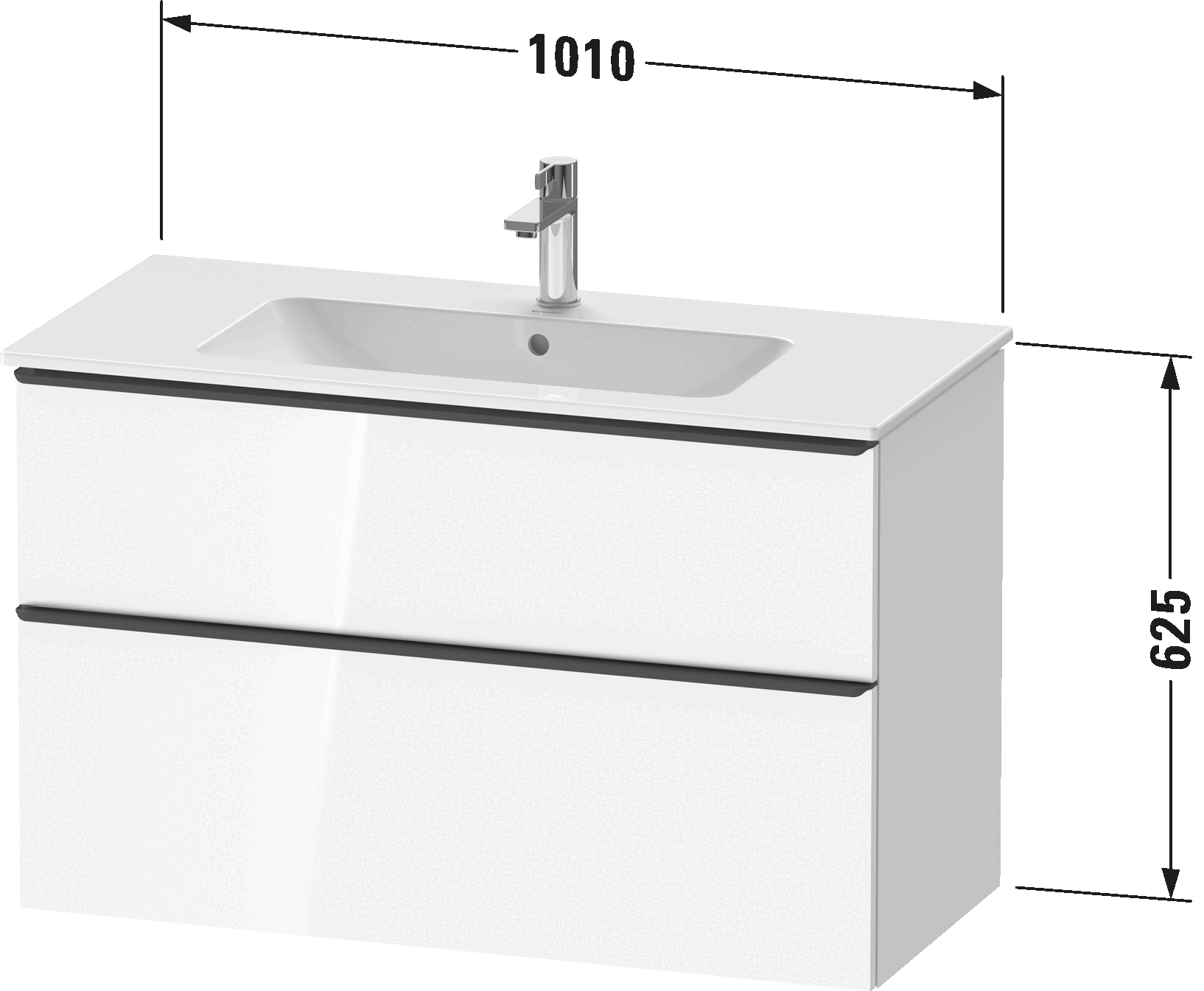 Vanity unit wall-mounted, DE4363