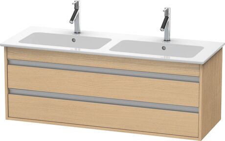 ארון אמבטיה תלוי על הקיר, KT643203030 עץ אלון טבעי מאט, עיצוב