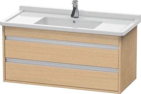 ארון אמבטיה תלוי על הקיר, KT664503030 עץ אלון טבעי מאט, עיצוב
